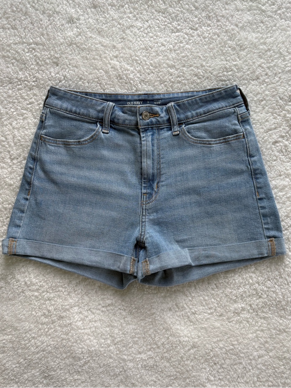Old Navy High-Waited "Wow" Cuffed Denim Shorts - Size 6